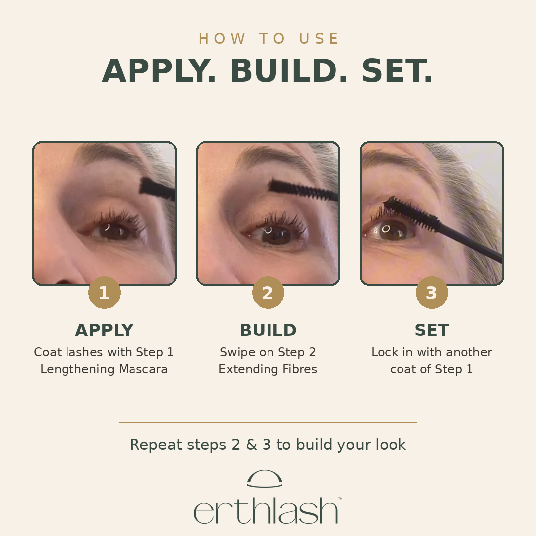 erthlash fibre lash mascara - easy to use